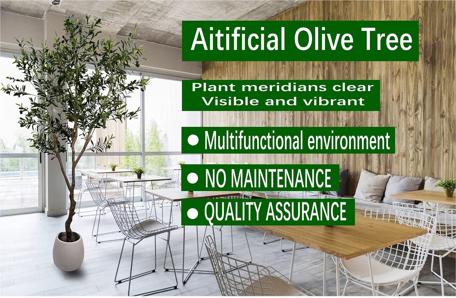 Artificial Olive Tree 7ft(82in,2200+Uv Protection Leaf) Tall,Faux Olive Tree …