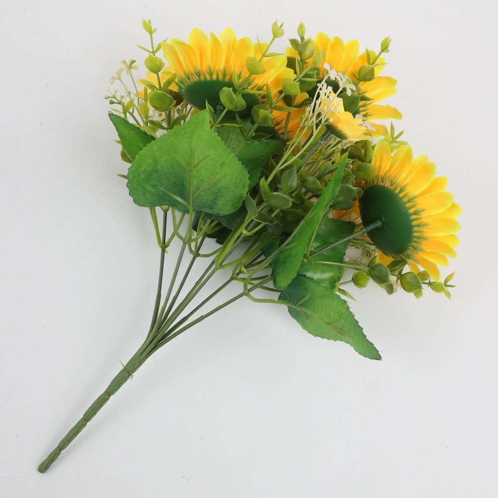 Silk Sunflower Bouquet 38cm 30cm 31cm for Wedding Home Decor Photography Props