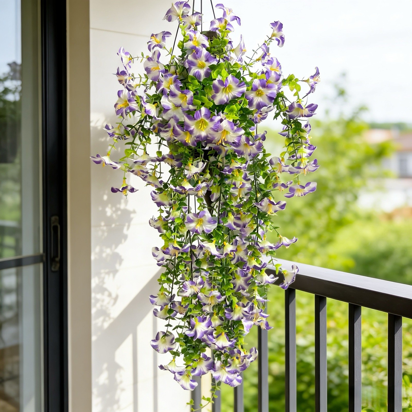 Vibrant Faux Petunias 29.5in Colorfast Silk Blooms for Garden Arrangements
