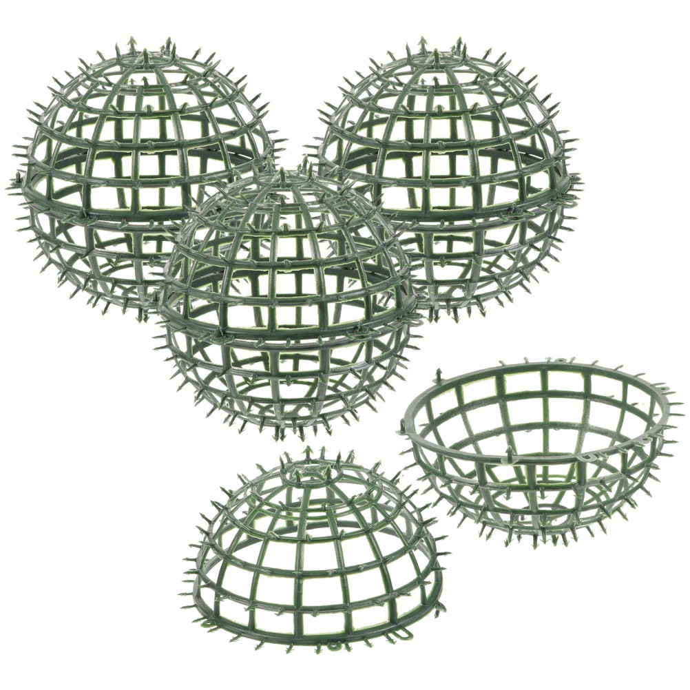 4Pcs Plastic Artificial Plant Topiary Ball Support Rack Green Flower Arrangement