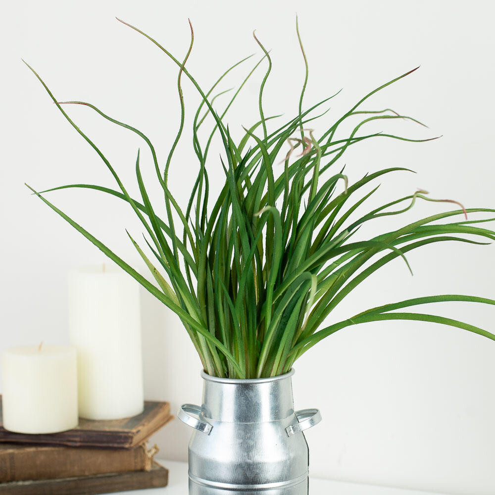 Set of 2 Liught Green Artificial Wild Grass 18″ Embellishing Bushes