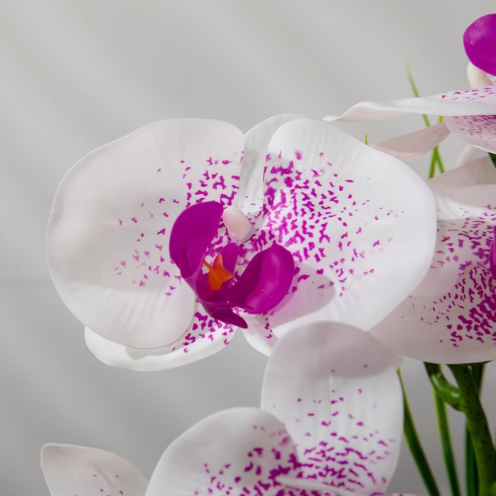 Artificial Orchids Flowers with Vase for Table Centerpieces, Real Touch Faux …