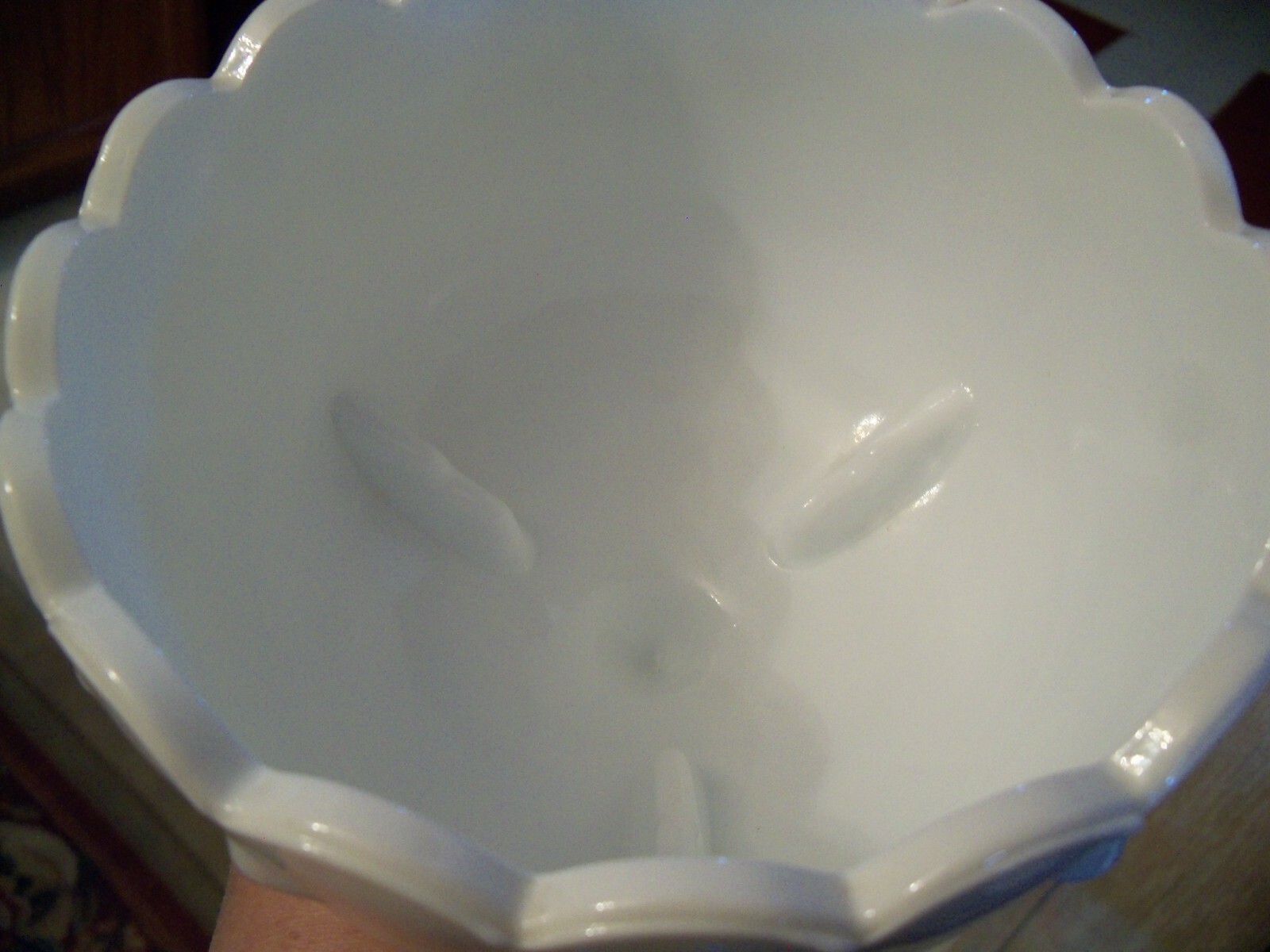 3 MATCHING WHITE GLASS – VTG COMPOTES – 2 SIZES