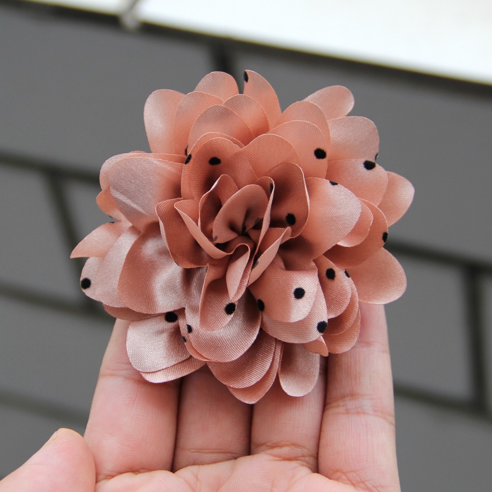 7.8cm Chiffon Decorative Flowers for Wedding Embellishment Fabric Flowers with
