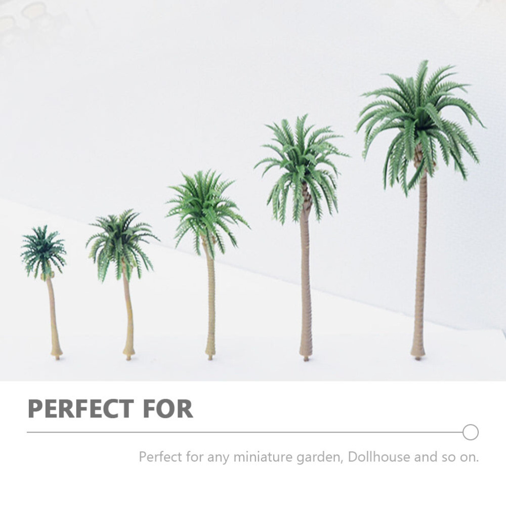 1/64 Diorama Palm Trees Artificial Coconut Plants Indoor Supplies