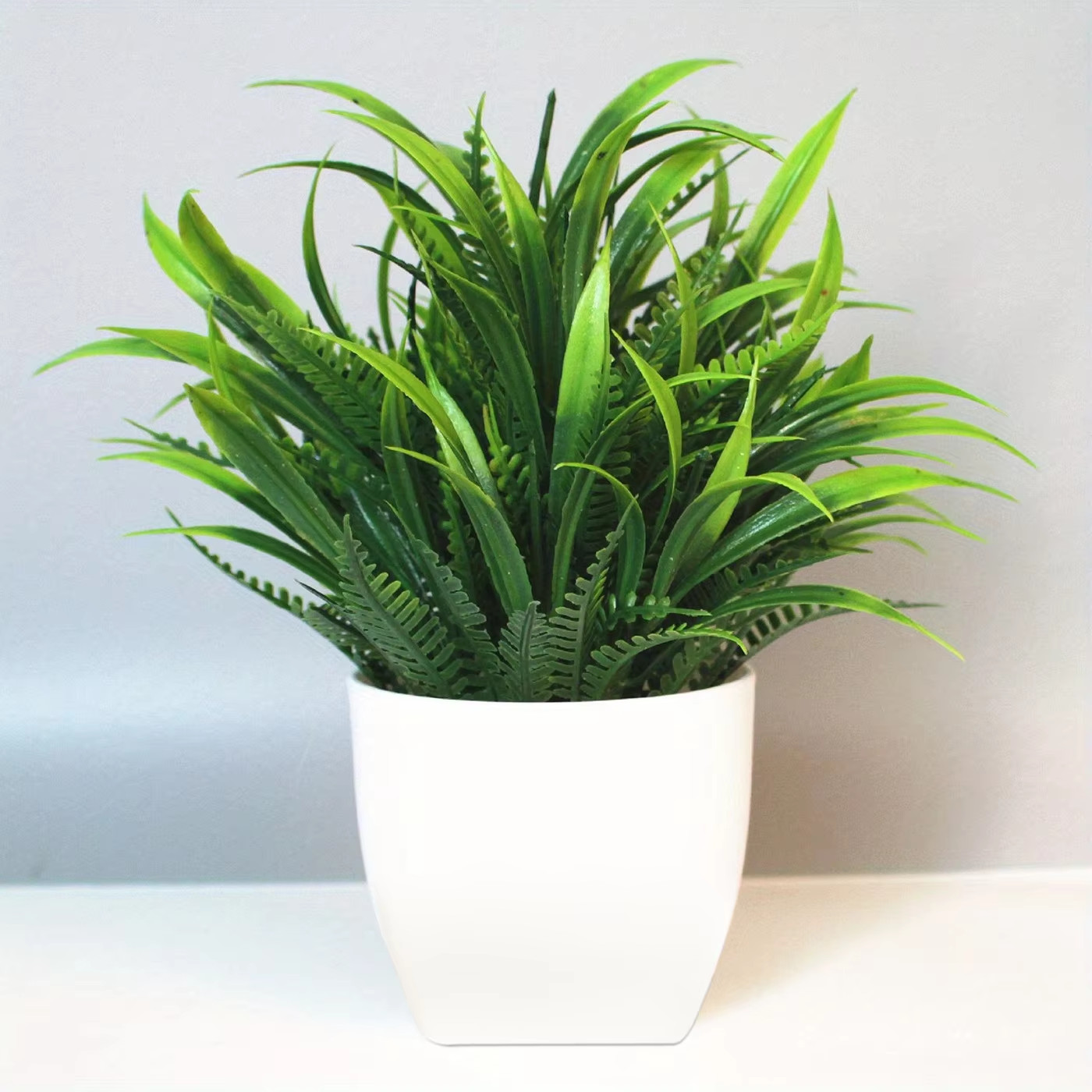 1PCS Artificial Potted Plant Scene Desktop Home Office Shelf Decor Tabletop Land