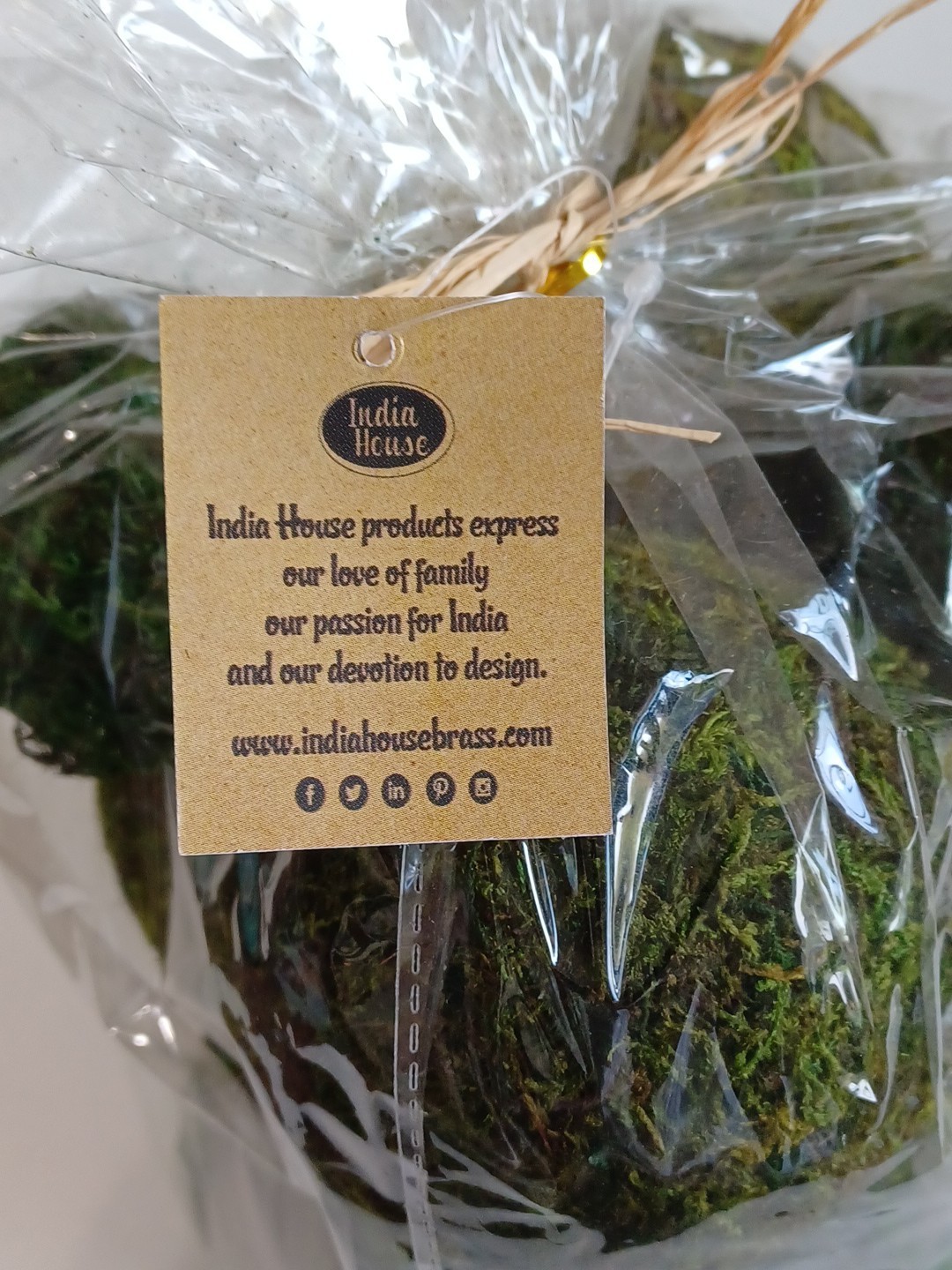 Wildflower Collection 1 Bag Of Decorative Moss Balls, Various Greens & Sizes