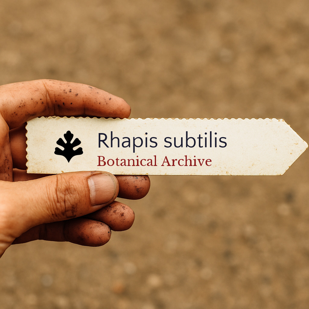 Rhapis subtilis SEEDS – Lady palm | Bamboo palm