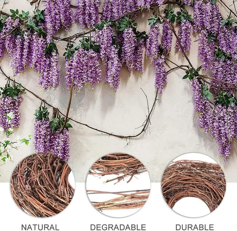 DIY Crafts Natural Grapevine Twig Garland Wreaths Decor 15-Feet Wedding House