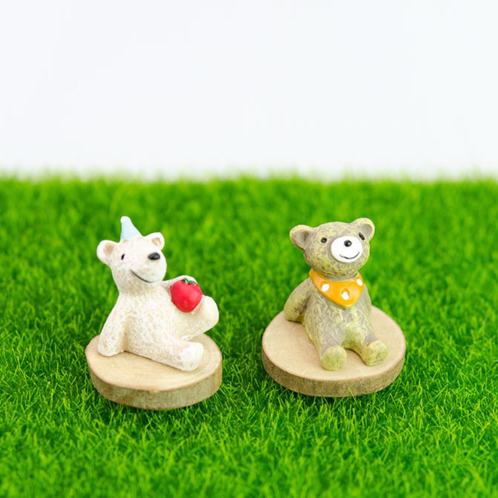 6 Pcs PVC Artificial Grass Simulation Lawn Moss for Garden Decoration 15 x 15 cm