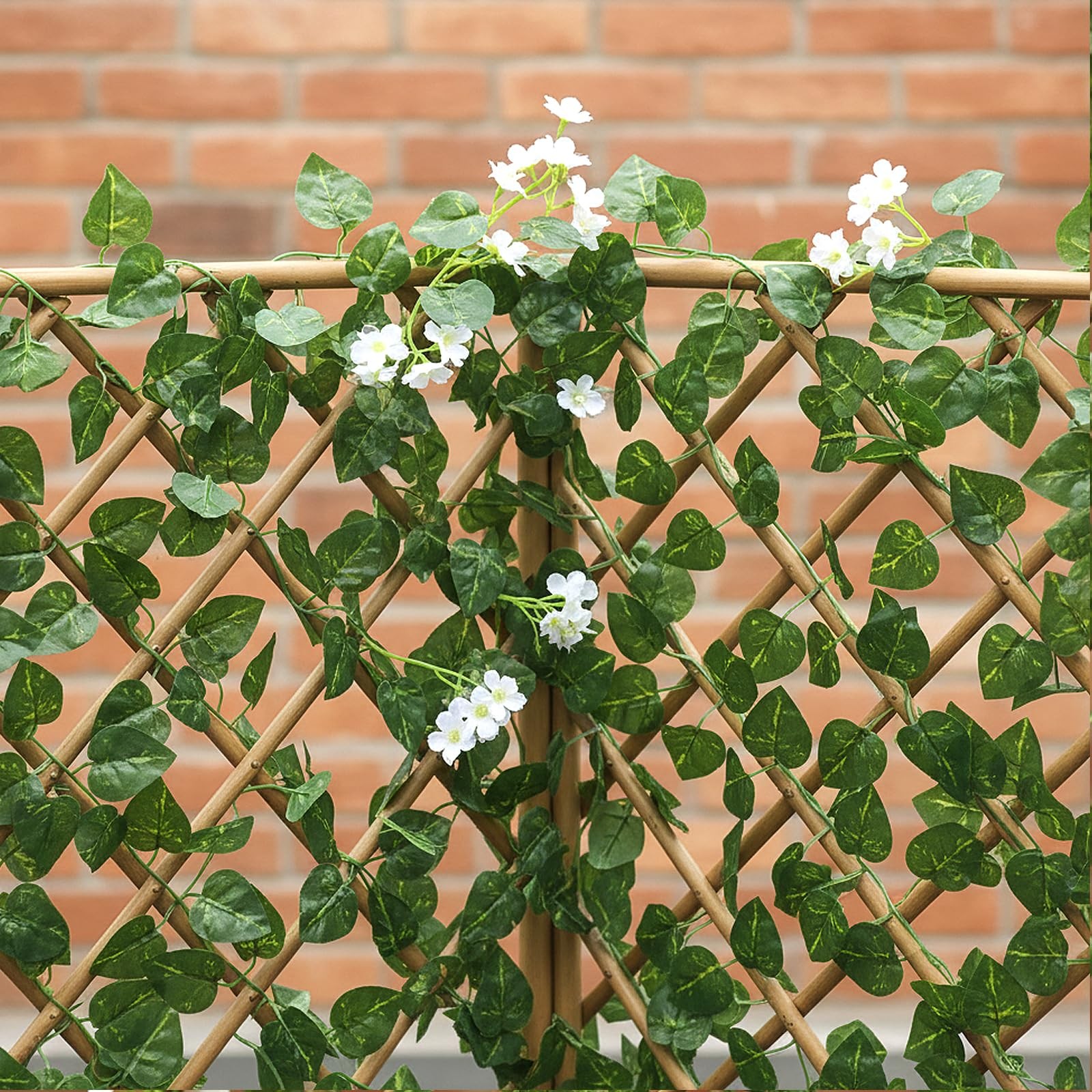 Fake Vines for Room Decor 48pcs Fake Ivy Greenery Garland Wall Decor (Pothos)