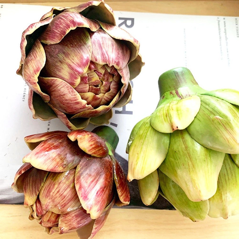 10.5 cm Tall Artificial Artichoke for Wedding Centerpiece For Kitchen Use