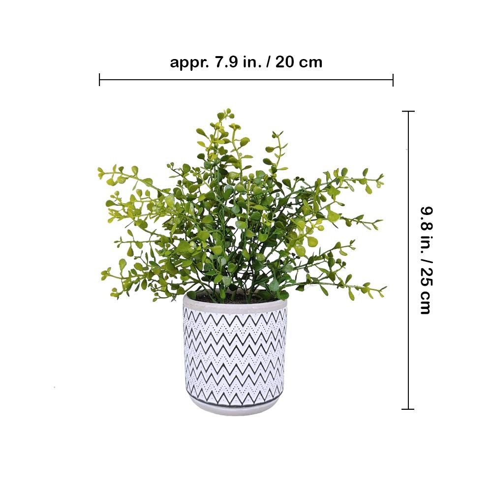 2 Pack Small Potted Eucalyptus Plant Artificial Plants Green Boxwood Rosemary…