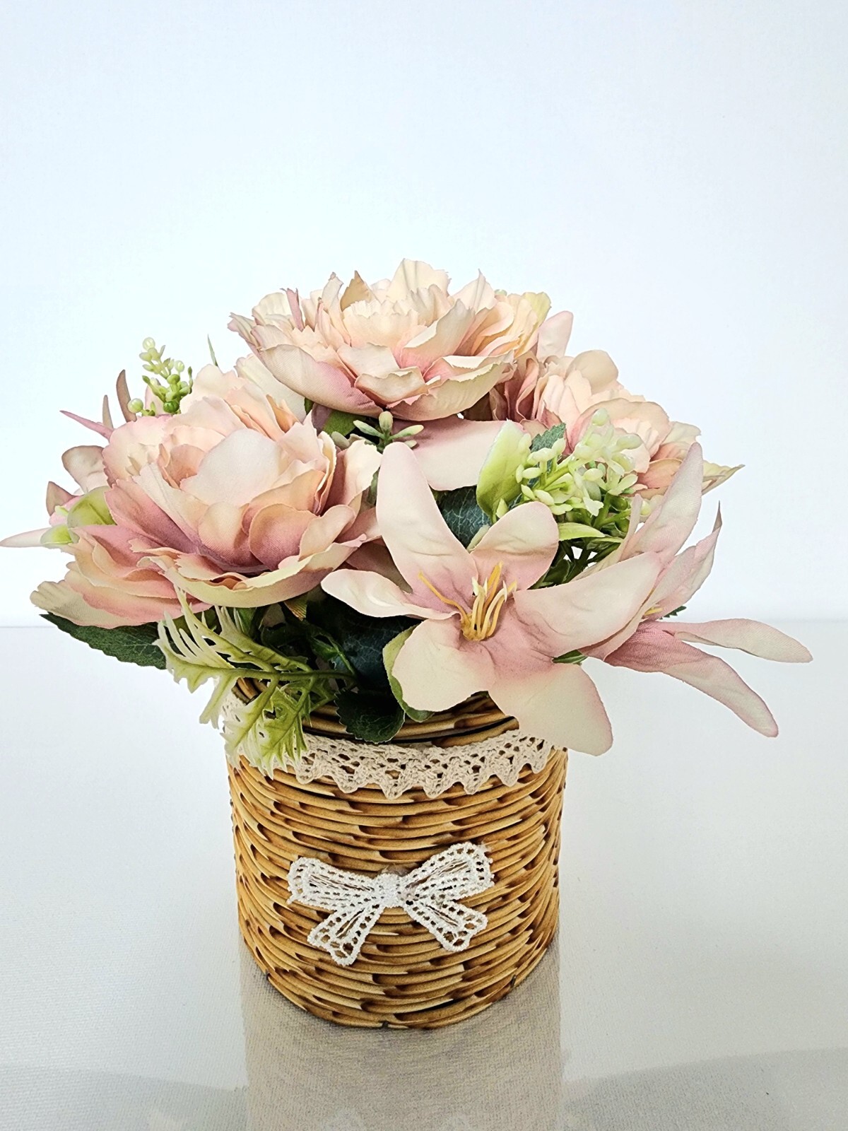 Artificial faux potted flowers plants home kitchen wedding office decorations