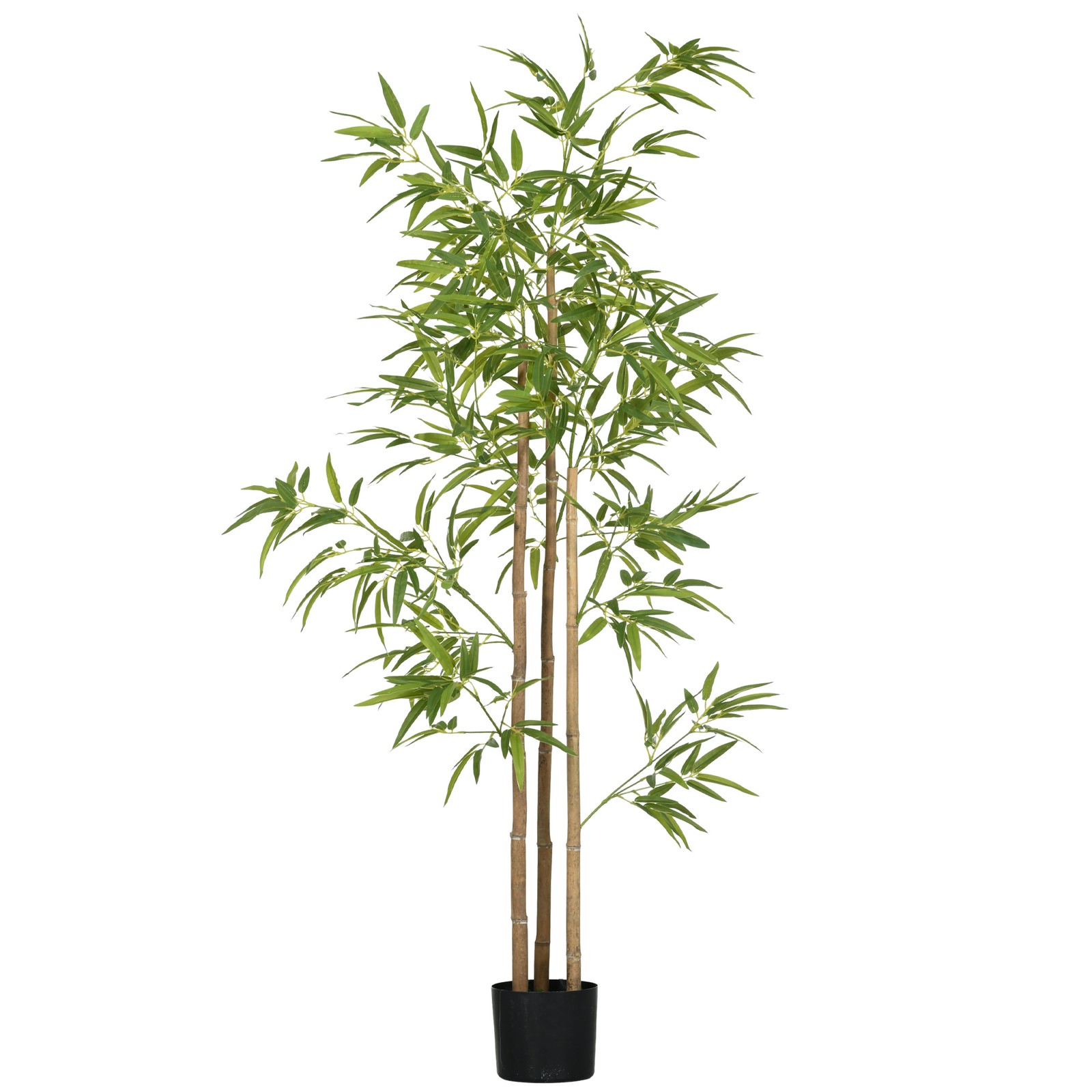 6′ Artificial Tree, Pre-Potted Bamboo for Home Decor, Fake Tree