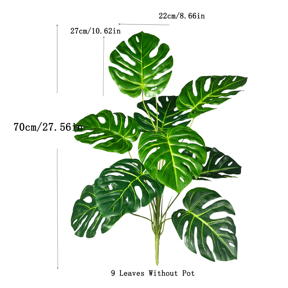 70–100cm Artificial Monstera Tree – Tropical Decor for Home/Office