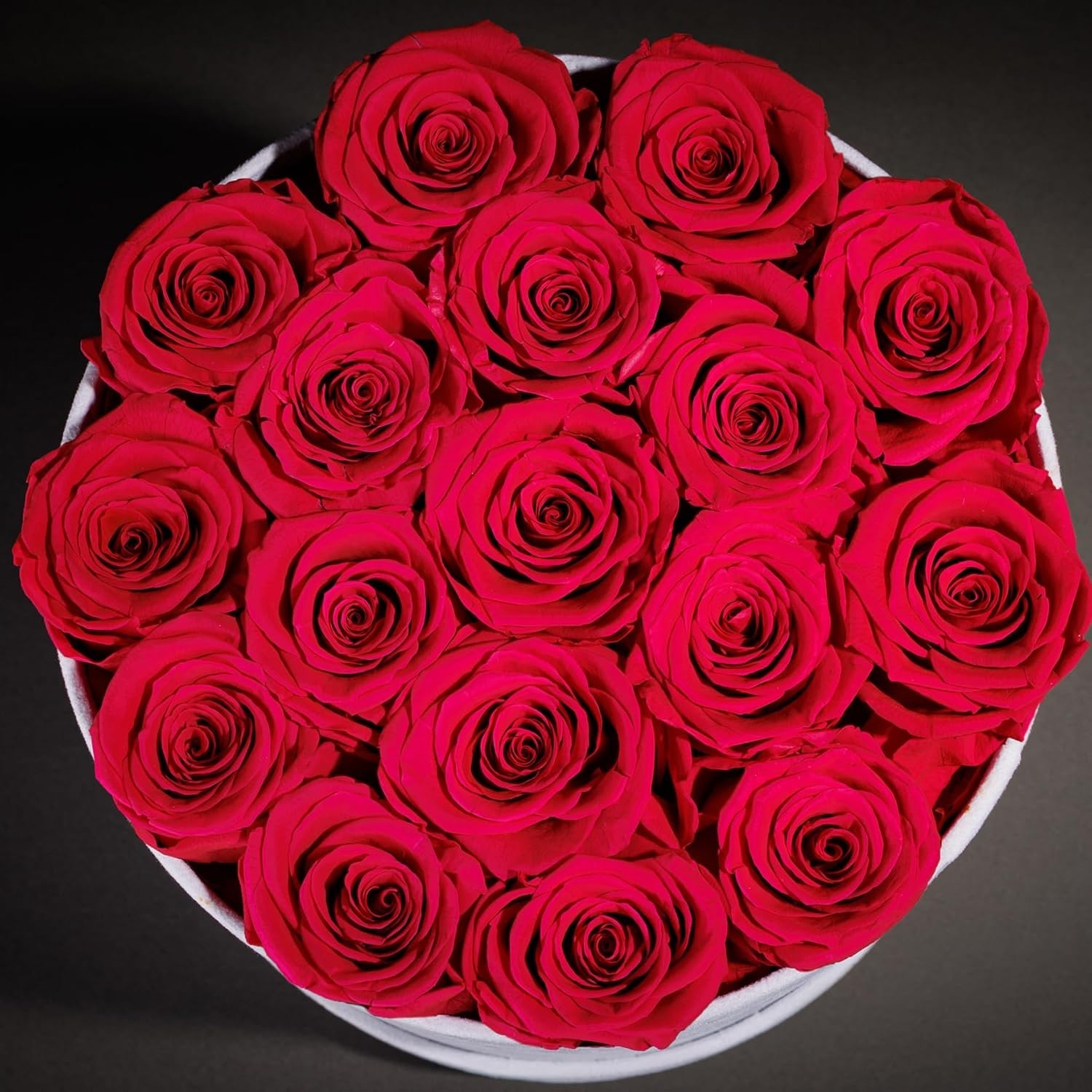 Gorgeous 17 Roses in Suede Box – Perfect for Anniversaries & Special Moments