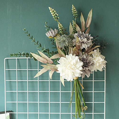 Artificial Fake Flowers Plants Silk Flower Arrangements Wedding Purple White