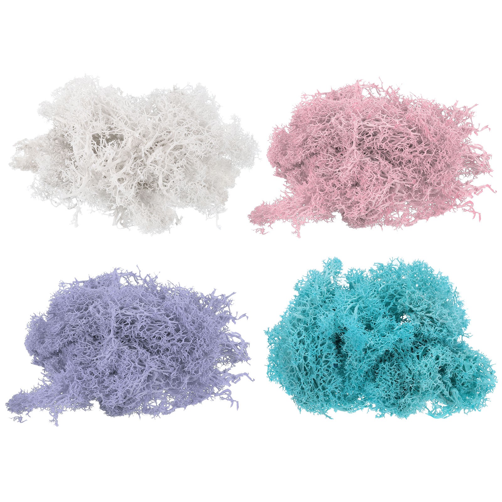 14 OZ Fake Moss Decorative Artificial Moss for Potted Plants, 4 Colors