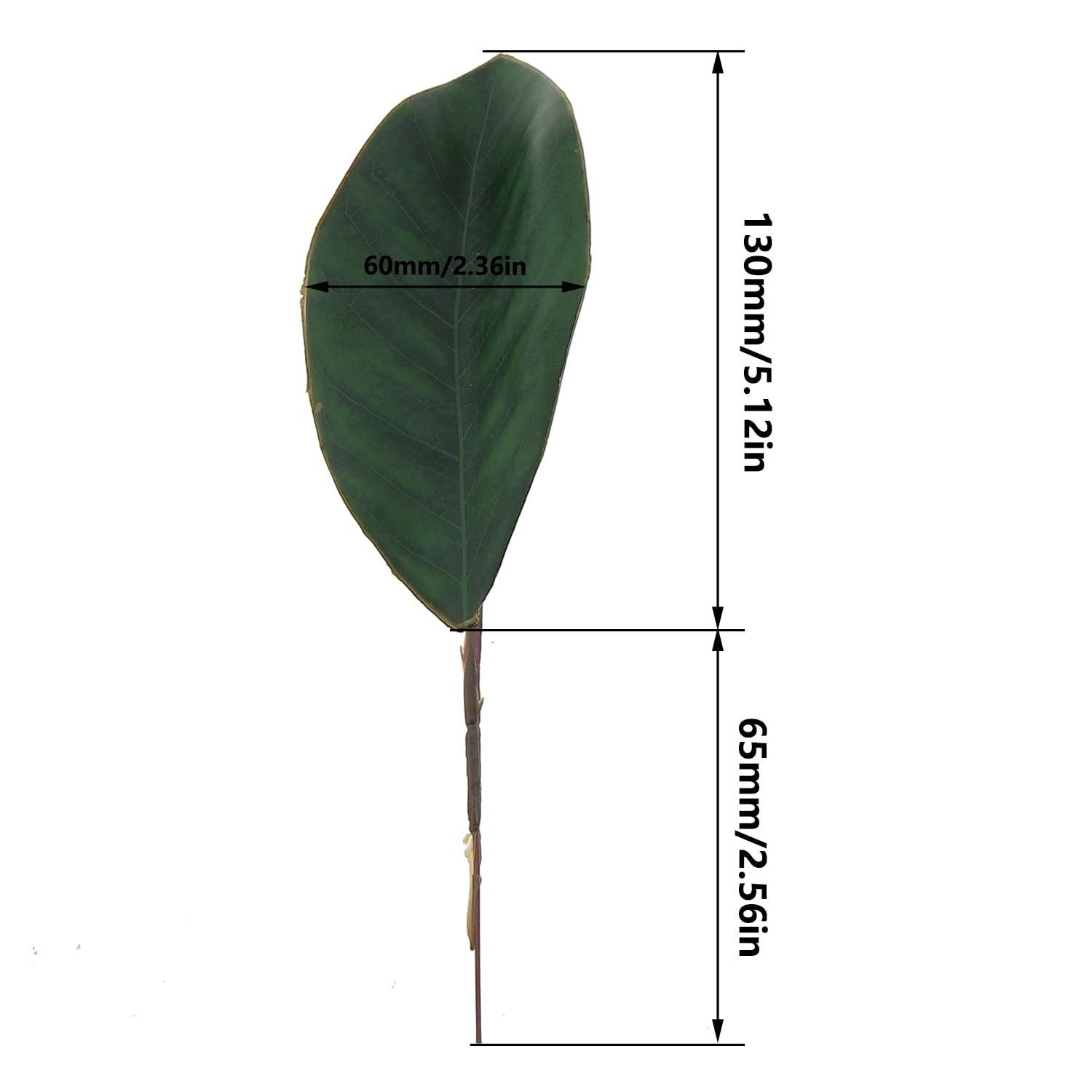 12PCS 19.5x6cm Artificial Small Size Simulation Magnolia Leaf Green Artificia…