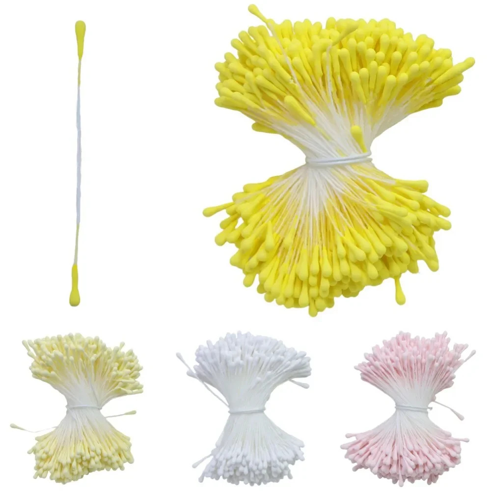 400Pcs 2Mm Moulti Options Artificial Flower Stamen Mini Pearl Floral Pistil for