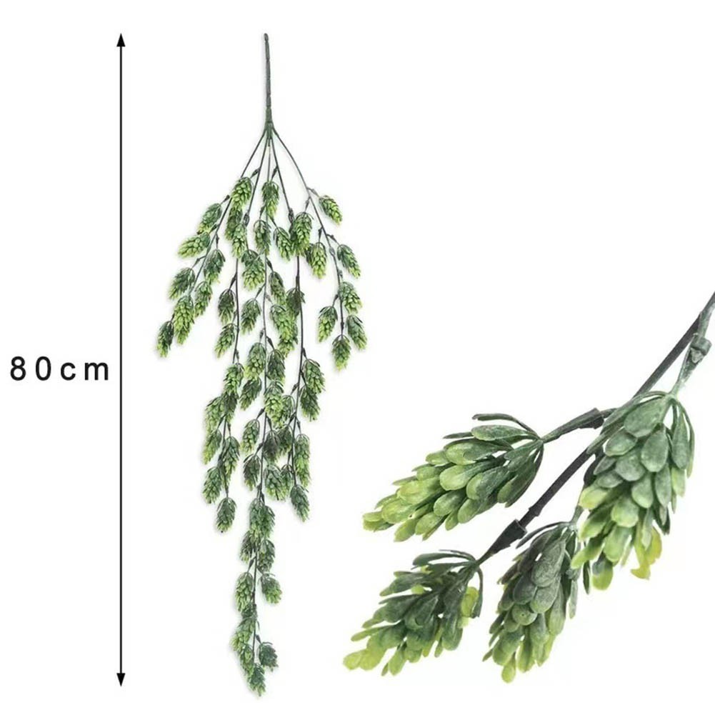 80cm Faux Pineapple Plant Vines Lifelike Green Decor for Home and Garden Use