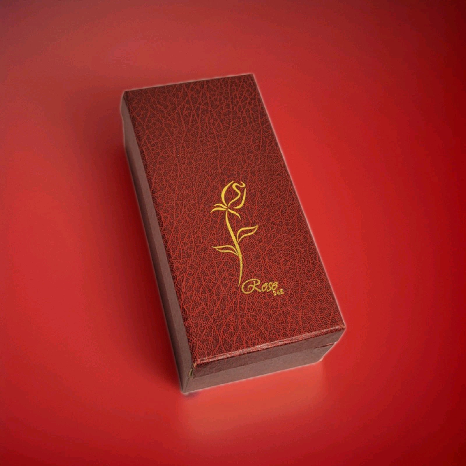Junyi Gold Dipped Rose With Card Certifying Authenticity