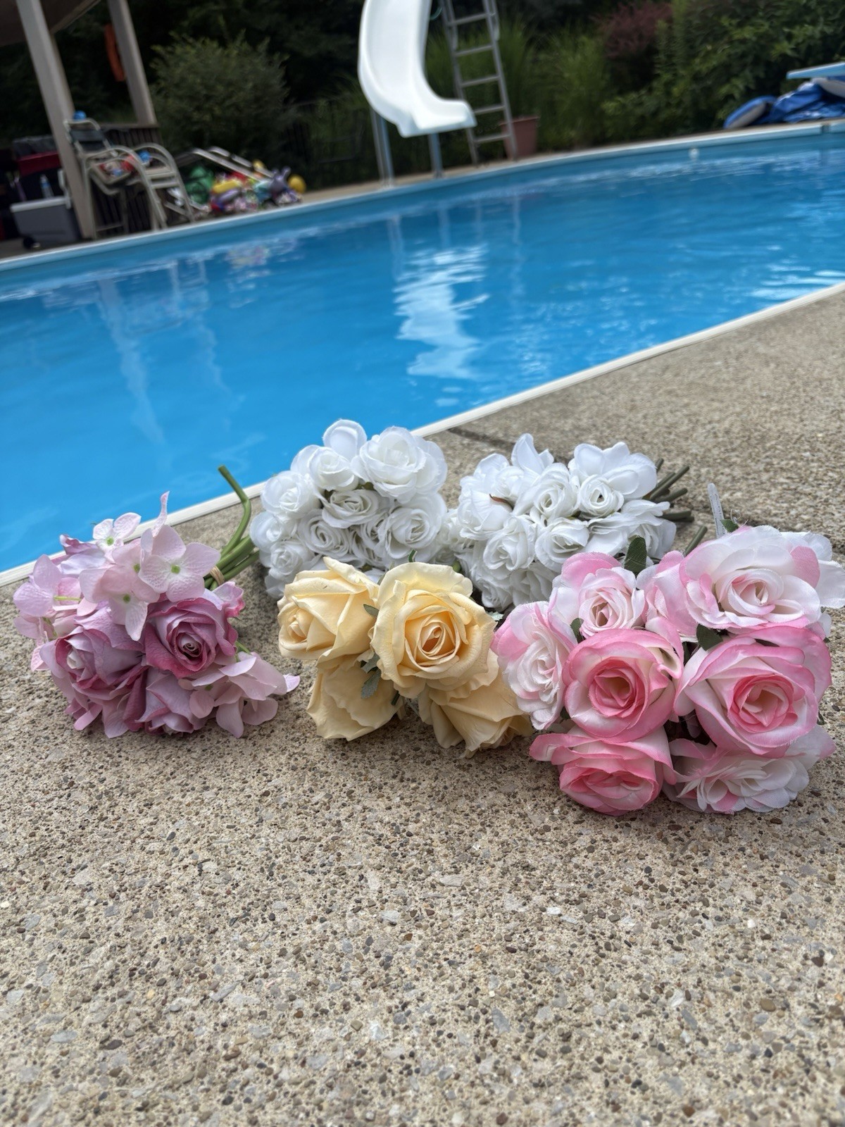 Artificial Flowers Lot Of Roses Mixed Colors Real Touch Latex Bouquets Large Lot