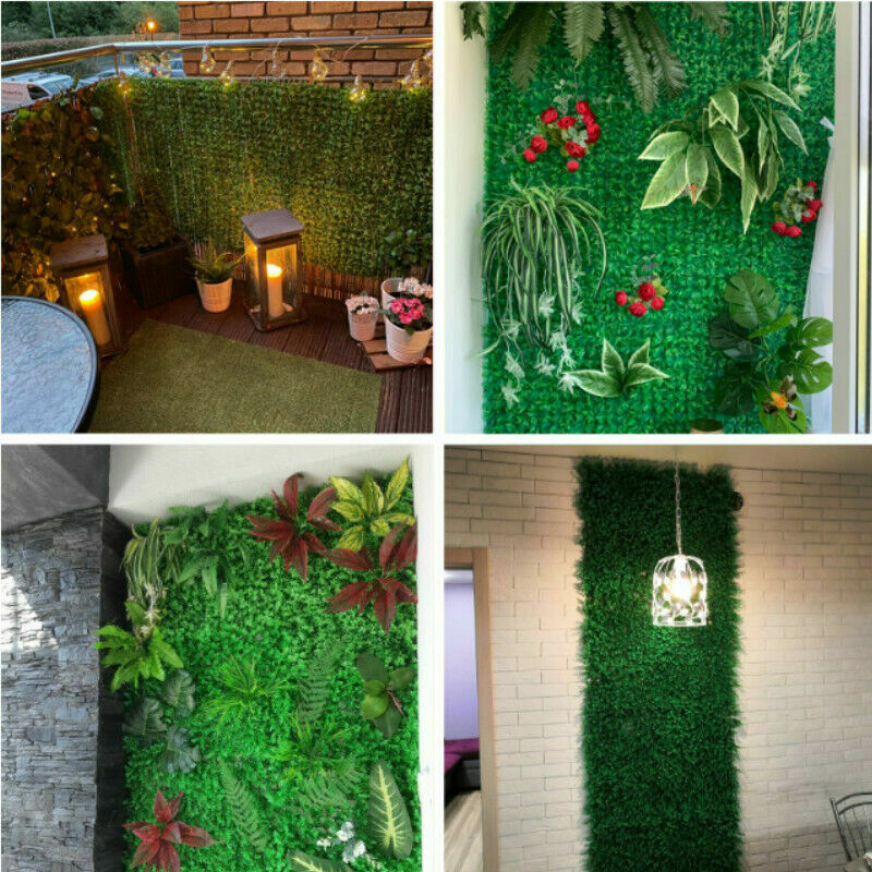 1X Artificial Grass Green Plant Lawns Carpet Home Garden Wall Landscaping
