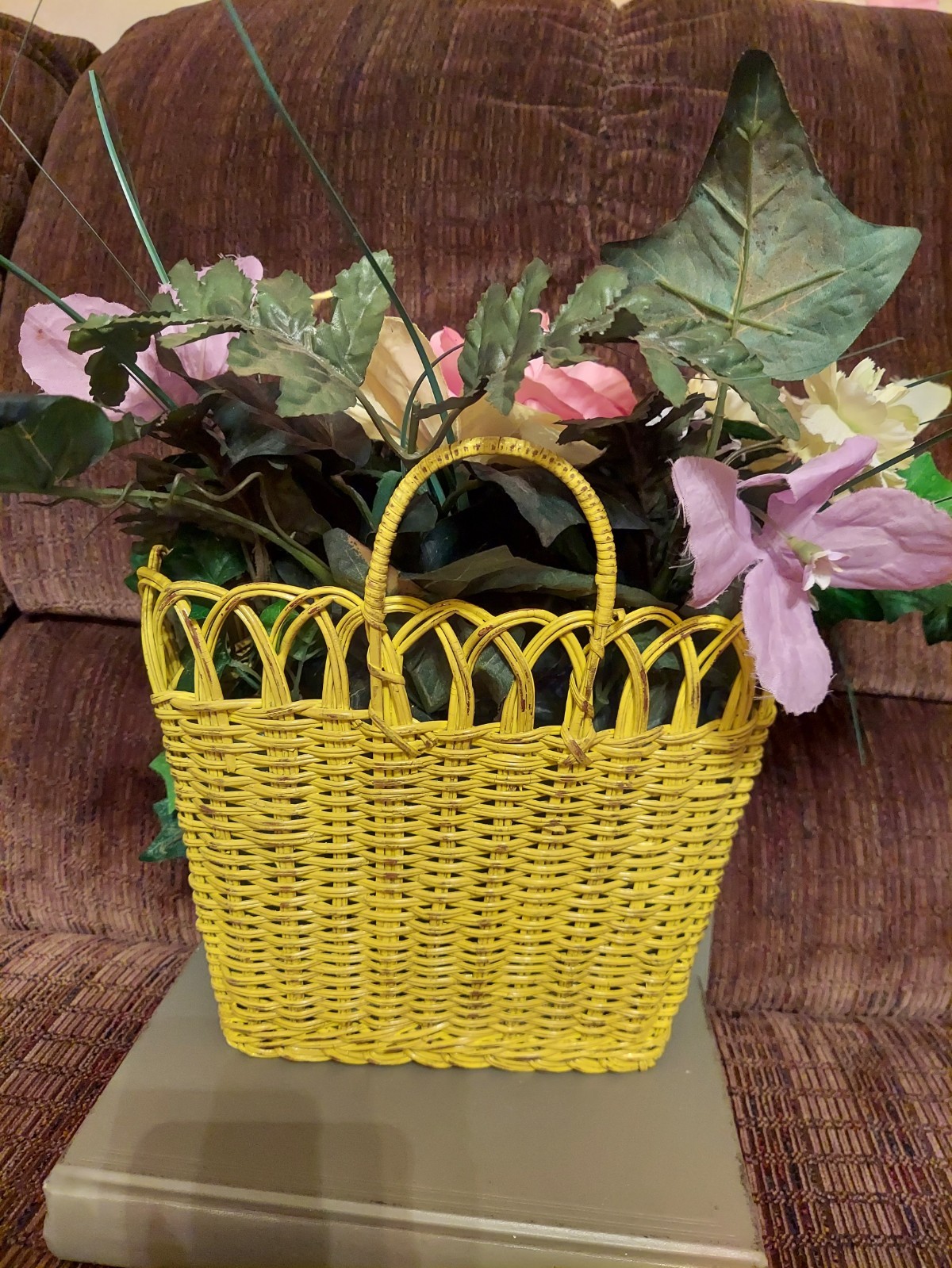 Handmade Hanging Basket Floral Arrangement