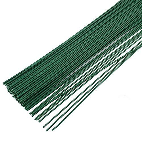 200 Pcs Green Floral Wire 22 Gauge Florist Flower Wire for Crafts Bouquet, 16″