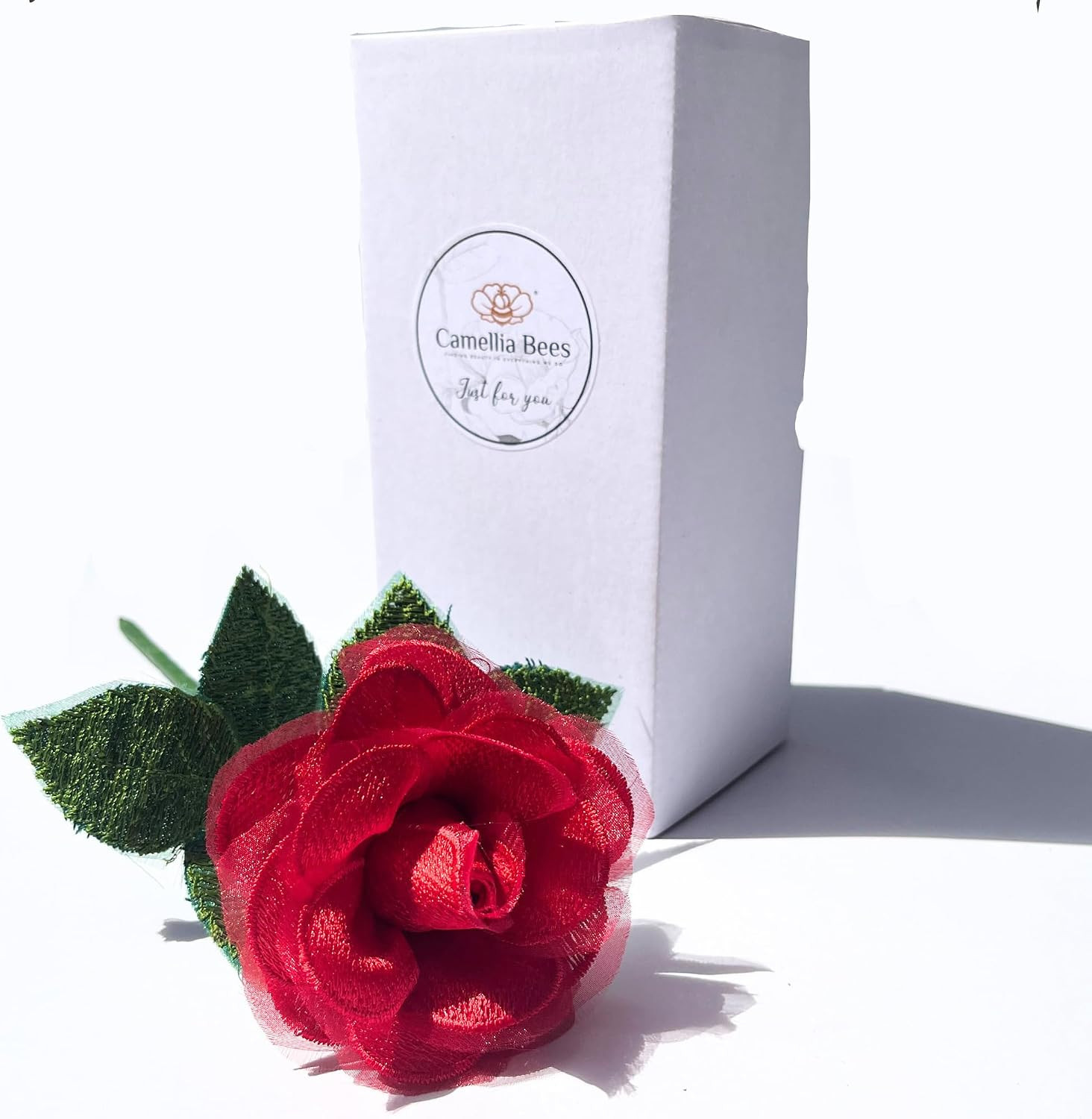 Lace Anniversary Rose Gift for Her Him -Handmade Wedding Anniversary Flower for