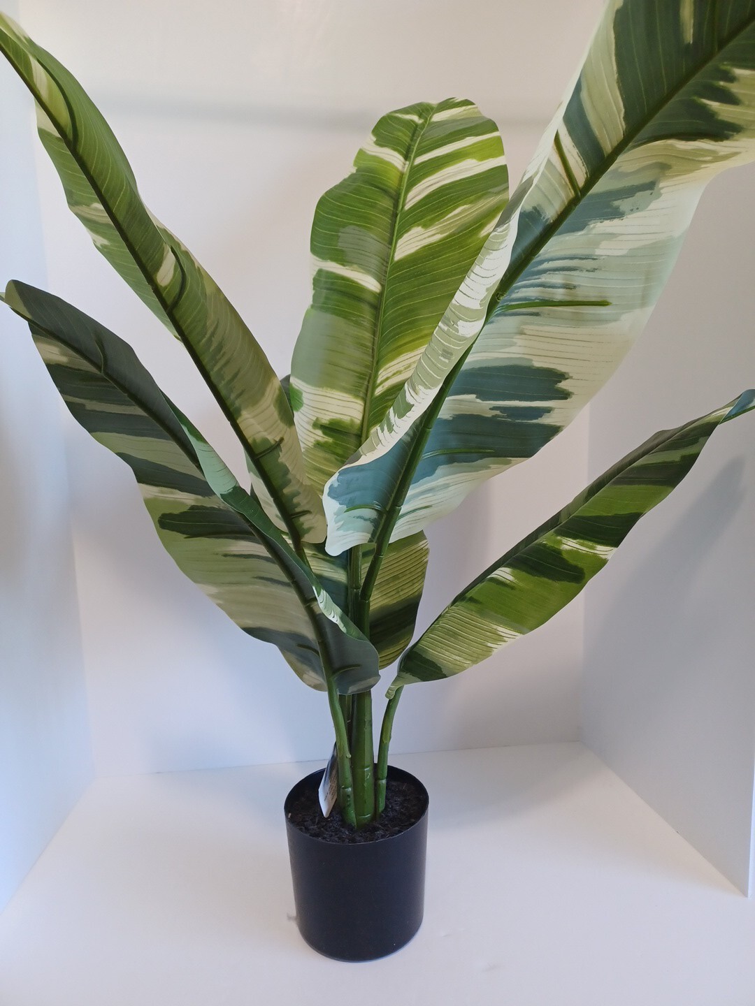 Banana Leaf Potted Houseplant, 30″ X 24″, Silk Craft, Brand New