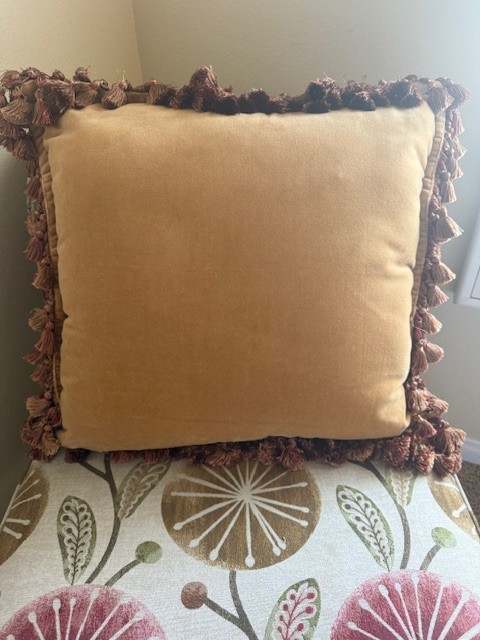 vintage decorative pillow art painting