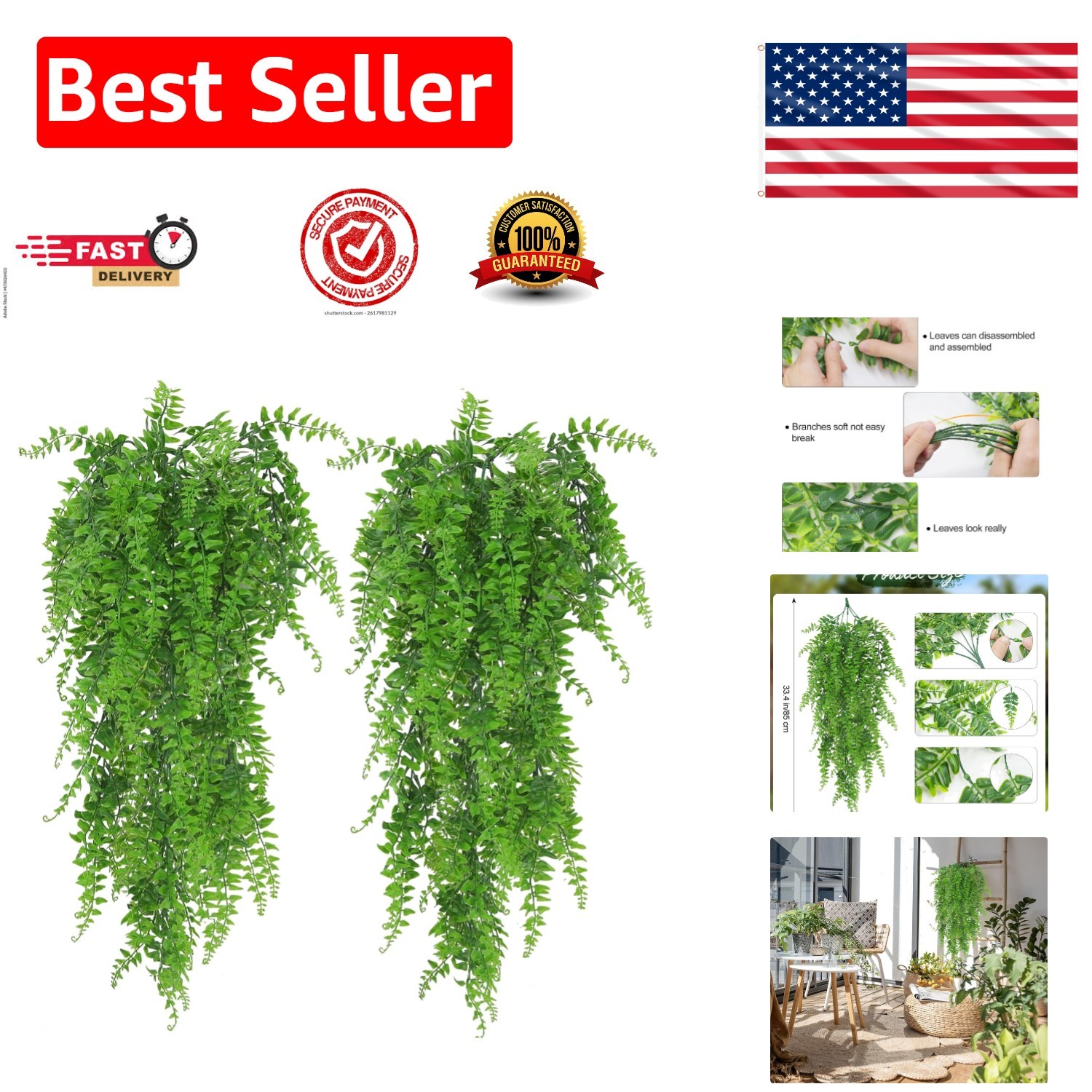 Eco-Friendly Faux Hanging Plants – Maintenance-Free Greenery for All Spaces