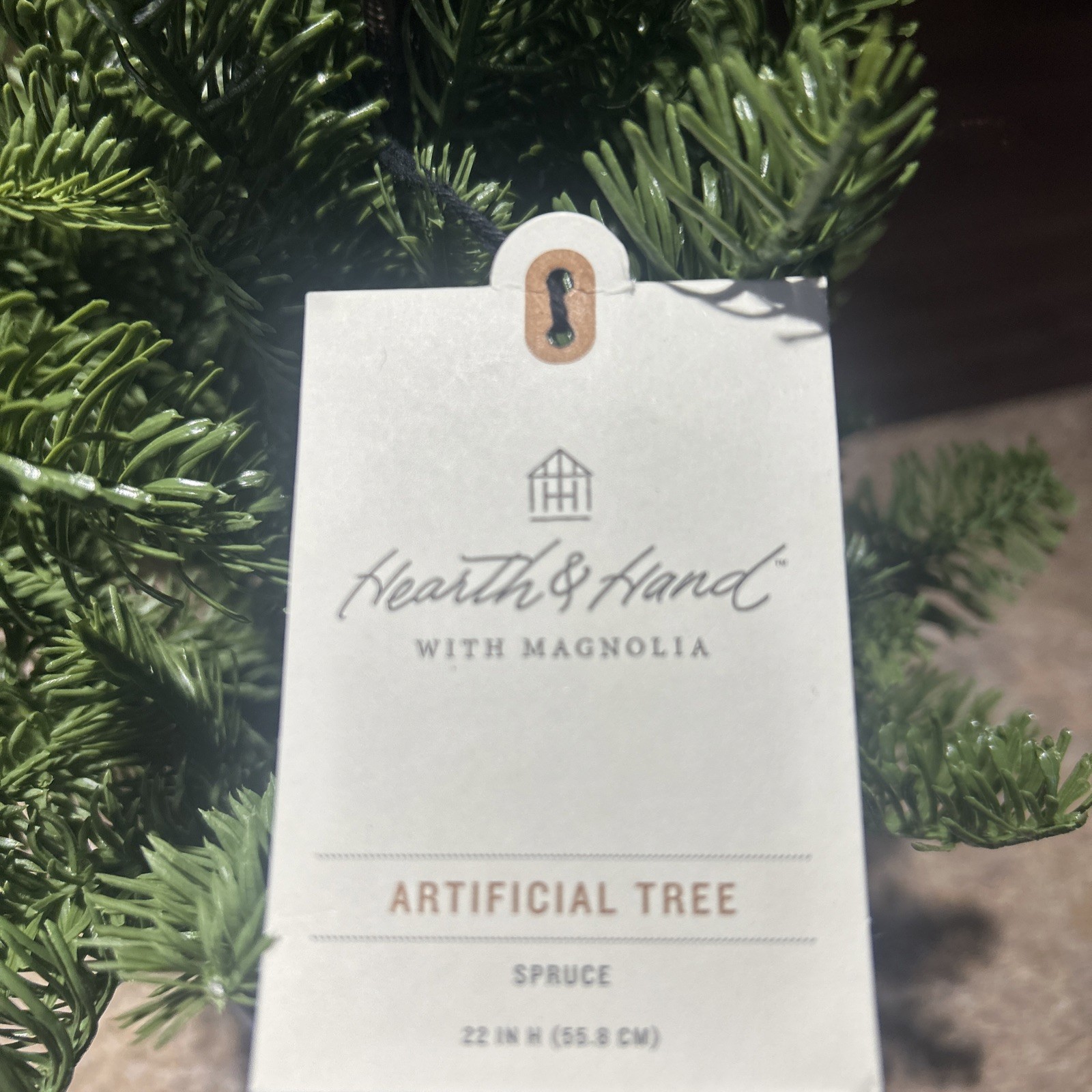 Hearth & Hand with Magnolia Artificial Spruce Tree 22″ Potted NWT Indoor Decor