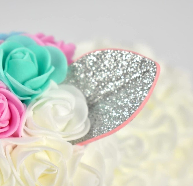 Rose Flower Unicorn Handmade Flower Mythical Beast Simulation Foam Valentine’s