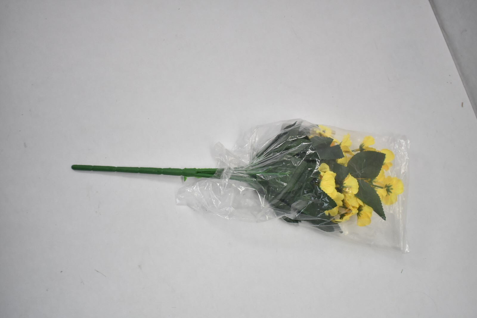 Oakridge Faux Flower Decorative Silk Floral Decor All Weather Yellow Pansy Bush