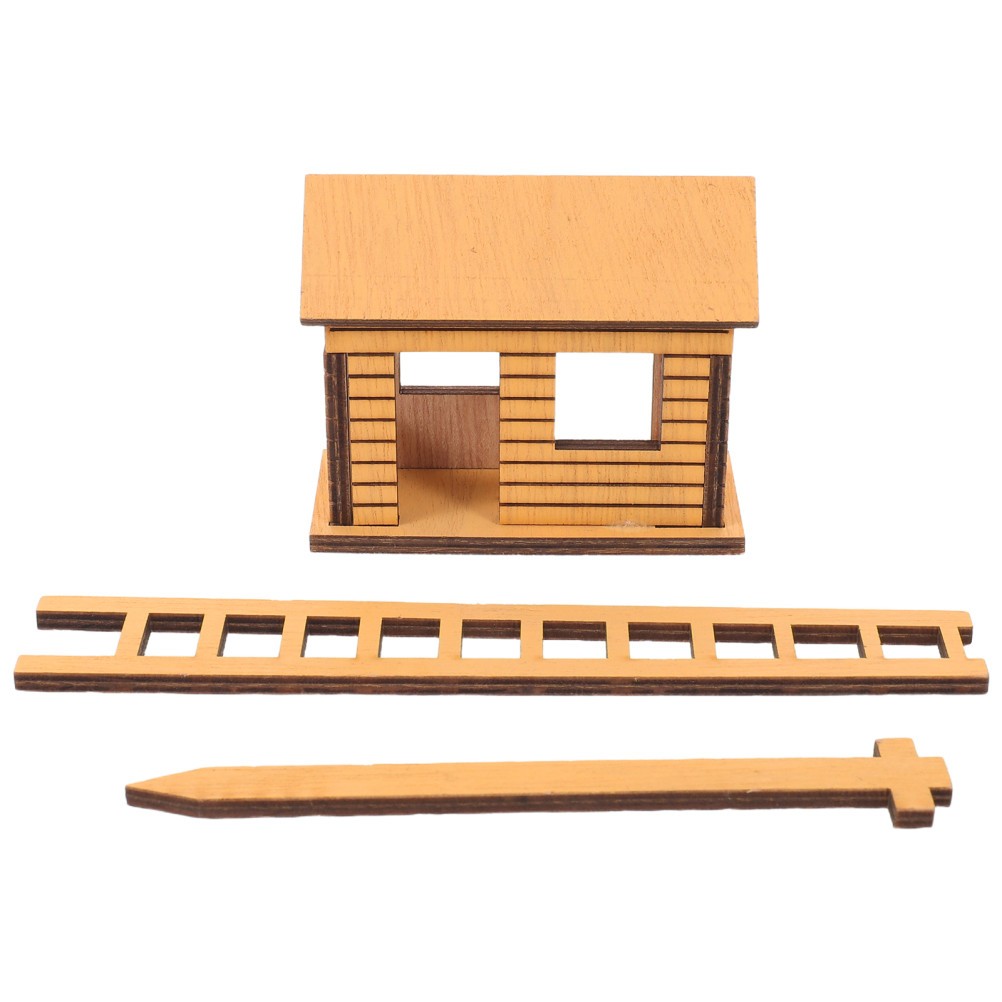 Wooden Mini Treehouse: Miniature Fairy Garden House for Plant Pots, Terrariums