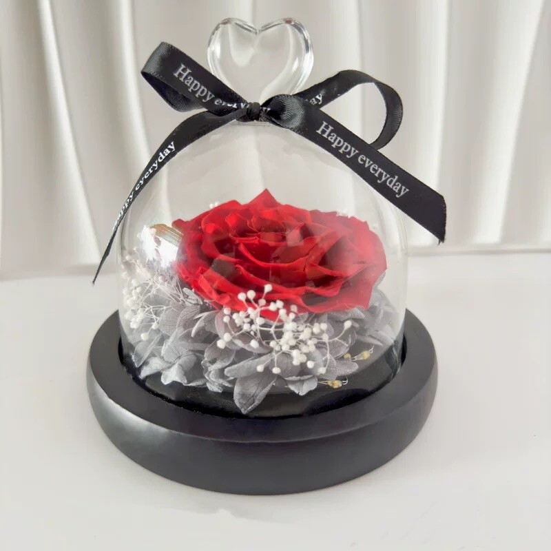 Eternal Rose flower Preserved rose everlasting rose flower gift with Led Light