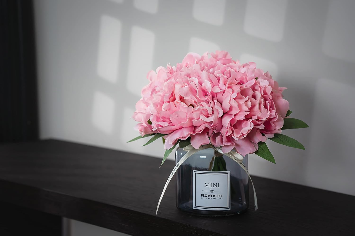 Artificial Flower and Glass Bottle Set, Isn Style, Suitable for Living Room, Din