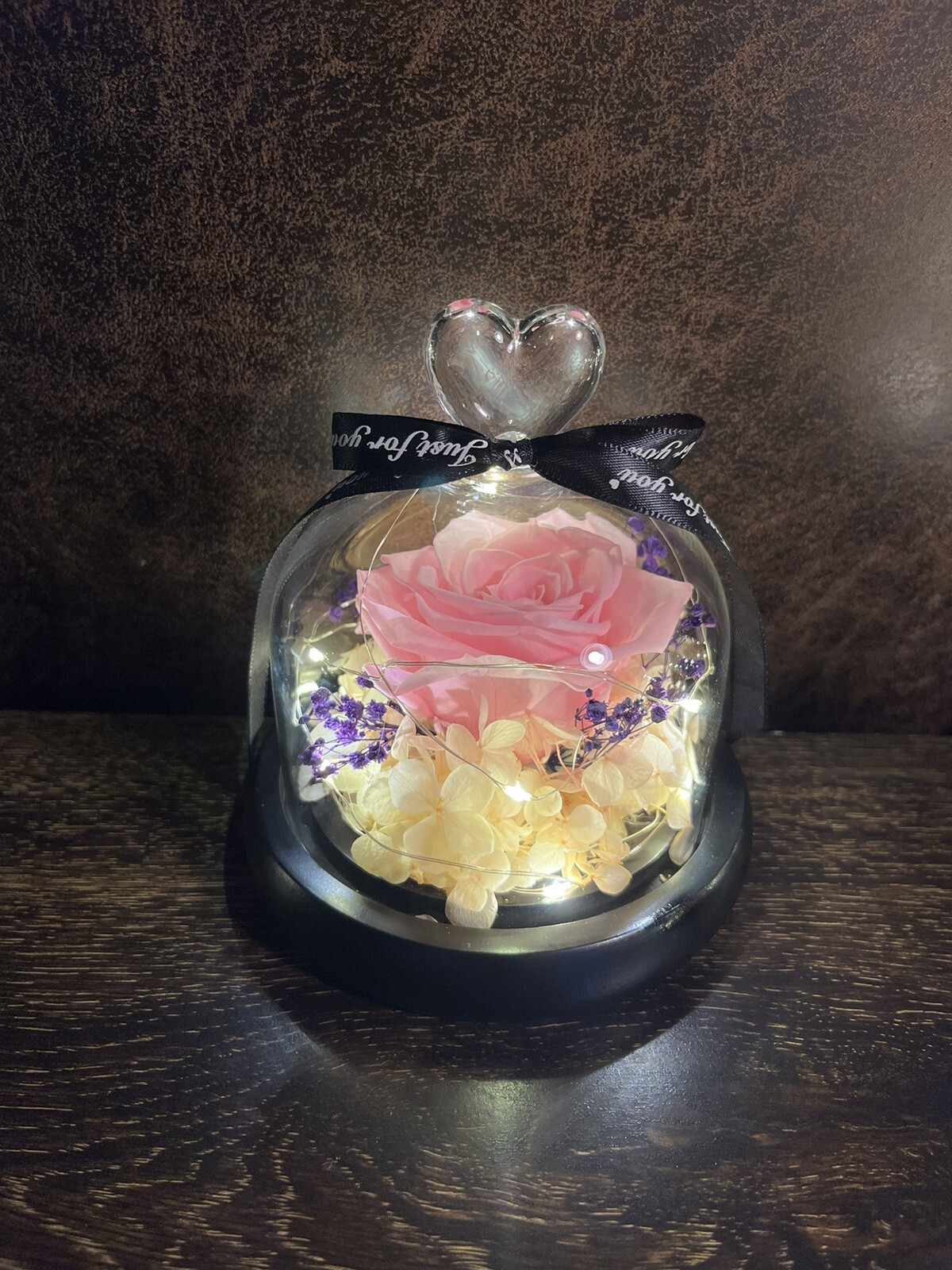 Eternal Rose flower Preserved rose everlasting rose flower gift with Led Light