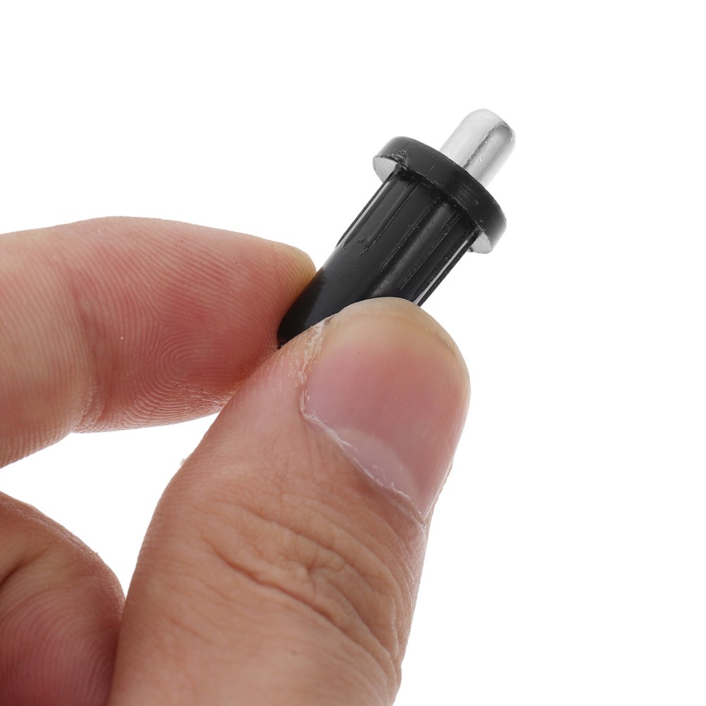 100Pcs Durable Furniture Spring Loaded Insert Pins Black Plastic Metal Repair
