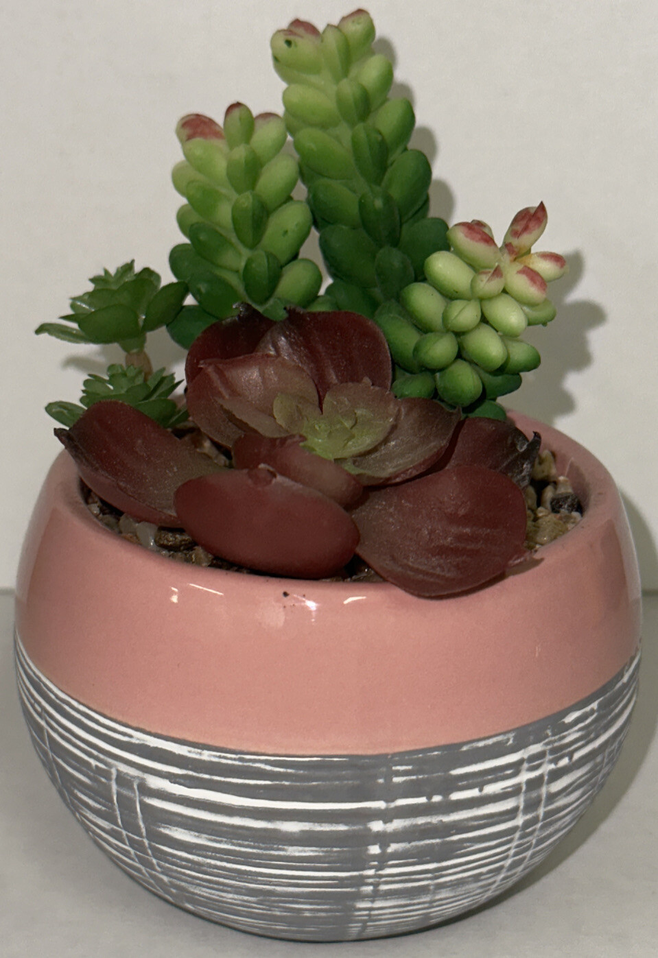 Fall Walgreens Exclusive Fall Faux Cactus Pink Ceramic Succulent Fake Plant