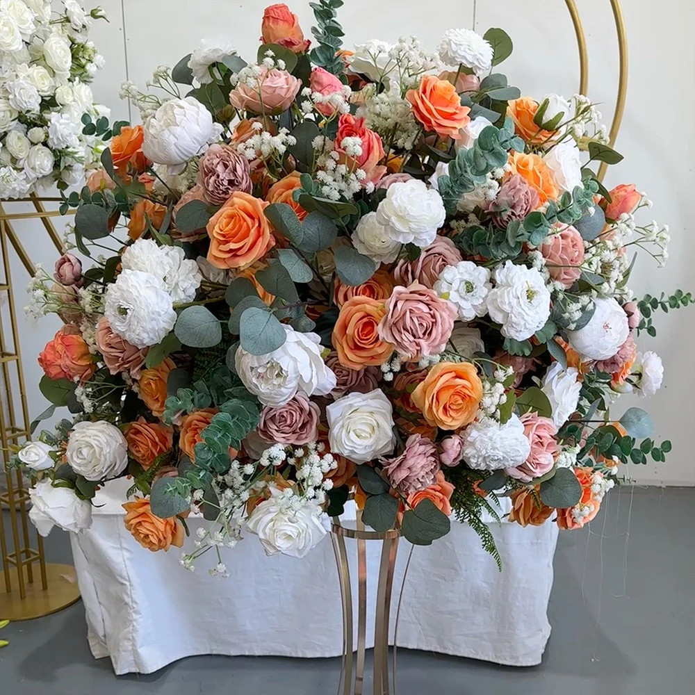 80/70/60/50/30Cm Artificial Pink Large Flower Ball, Table Centerpiece for Weddin