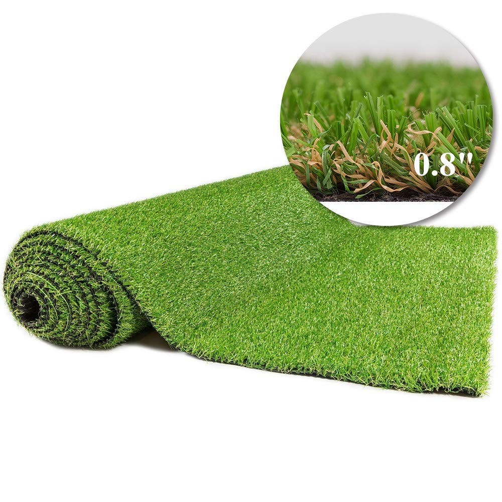 Artificial Grass 0.8″ Customized Size Astroturf For Dogs Fake Grass Outdoor Rug