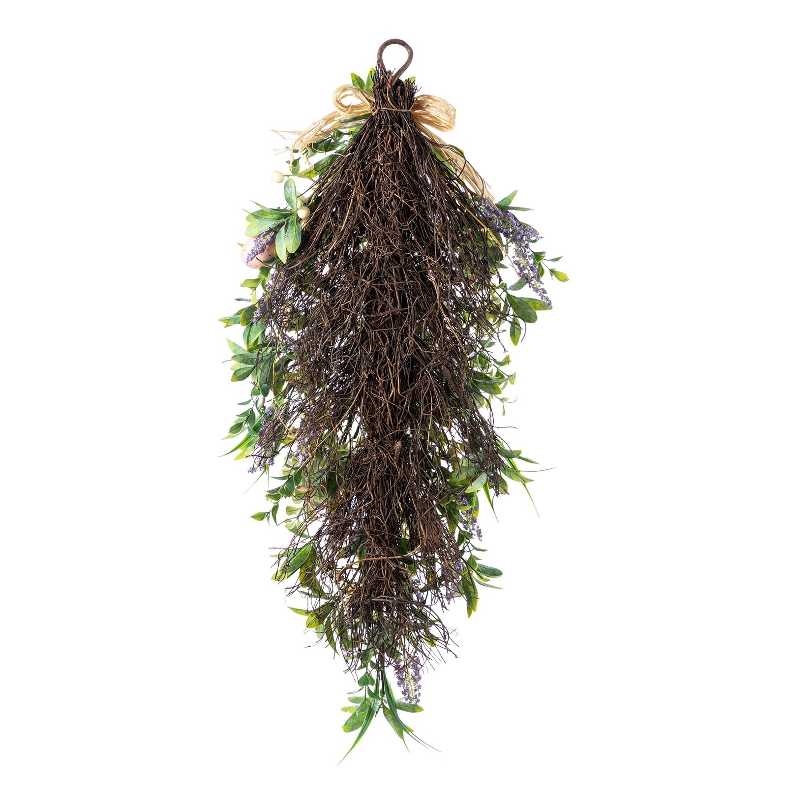 Easter Swag 28 Inch Artificial Spring Teardrop Wreath for Front Door & Porch …