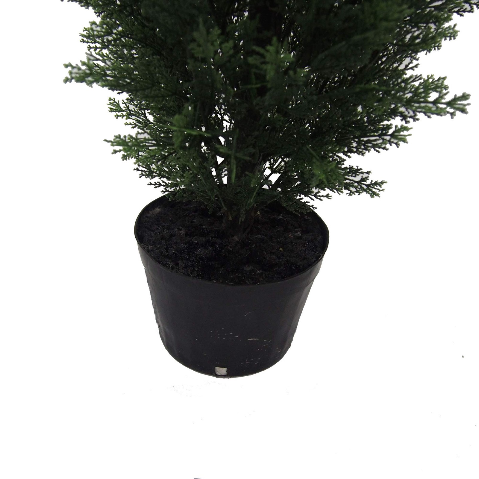 Vickerman 3′ Contemporary Plastic Artificial Potted Cedar Tree in Green