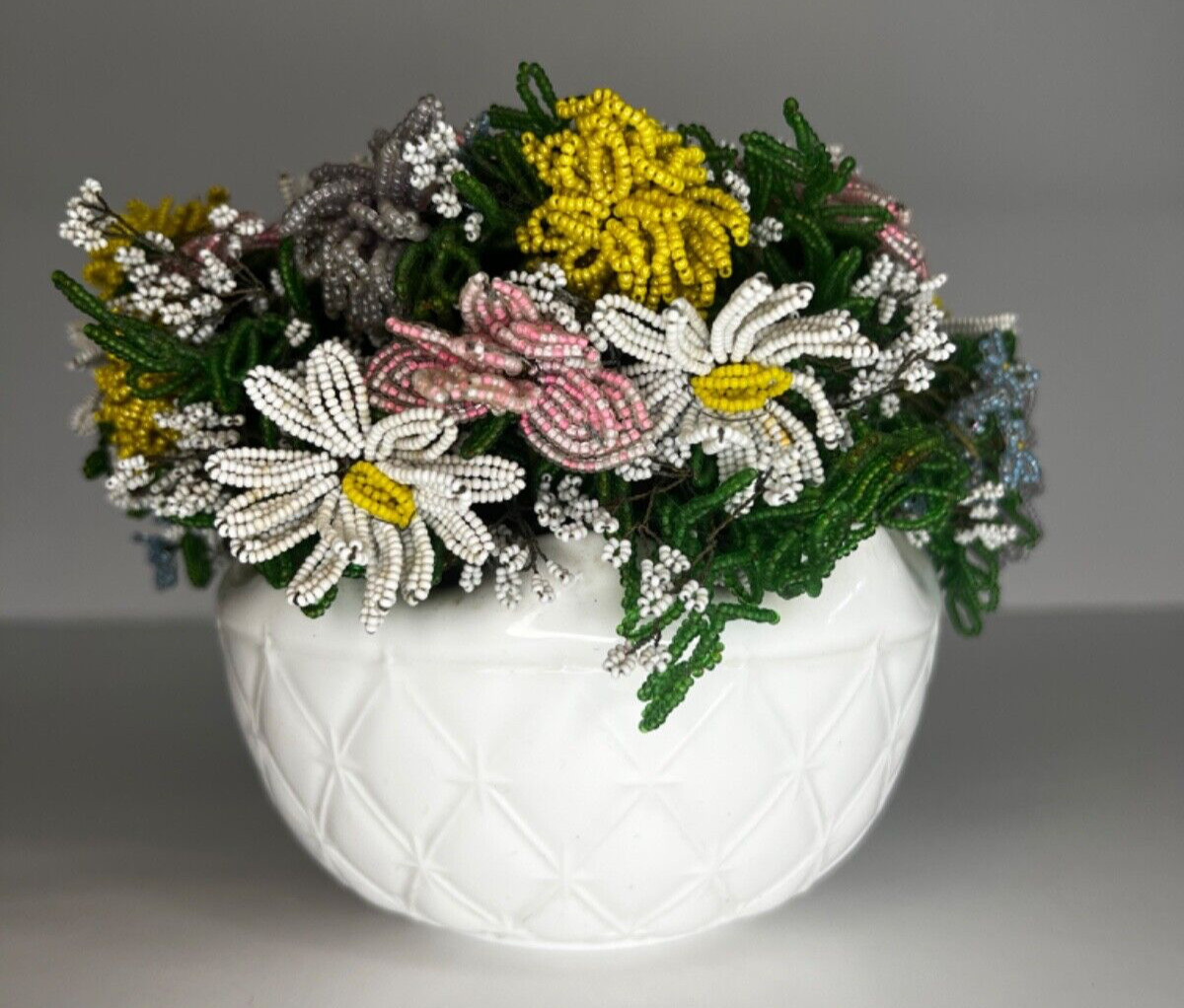 Seeded Beaded Floral Arrangement
