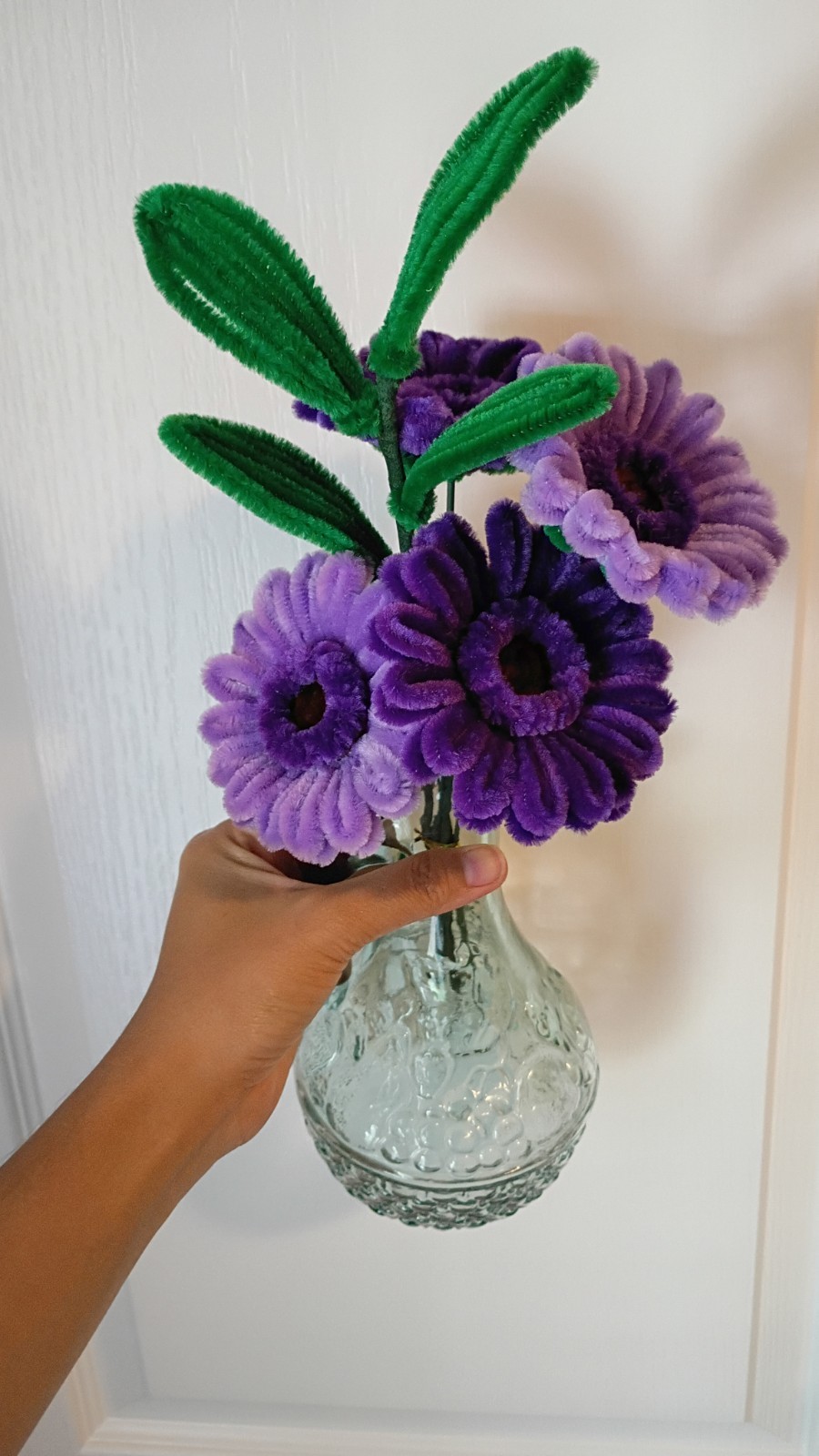 Handmade Gerbera Daisy Flower Pipecleaner|Fuzzywire Crafts:VASE NOT Included